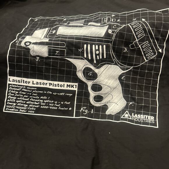 LootCrate Firefly T-shirt Lassiter Laser Pistol 100% Cotton Exclusive Men's M - Picture 2 of 5